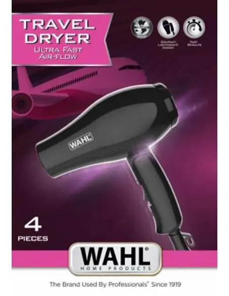 Travel Hair Dryer Ultra Fast 3402-0470 Wahl 1000Watt Disc-13389 Wahl Hotel Hair Dryers €29.90 €24.11