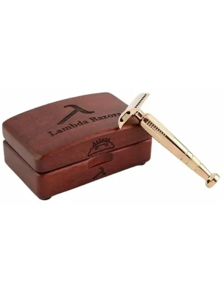 Lambda Athena Closed Comb Safety Razor Gold Base-13468 Lambda Razors Closed Comb Safety Razors €225.00 €181.45