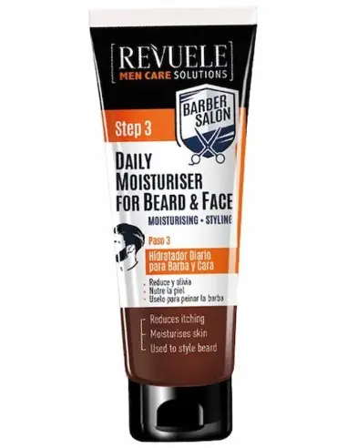 Daily Moisturiser for Beard & Face Barber Salon Revuele 80ml OfSt-13462 Revuele Beauty & Care Beard Styling Balm €6.60 €5.32