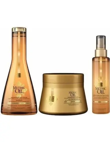 L'Oreal Professionnel Mythic Oil Osmanthus Ginger Oil Shampoo & Hair Mask & Detangling Spray Pack Disc-3617 L'Oréal Professio...