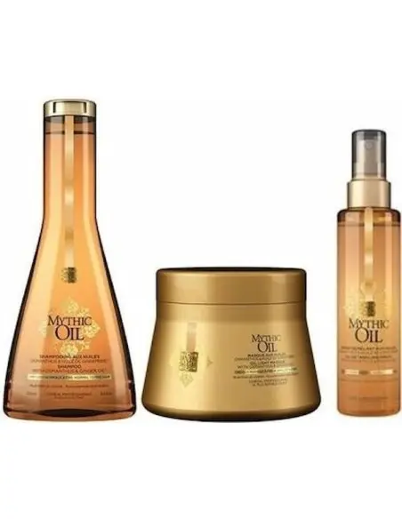 L'Oreal Professionnel Mythic Oil Osmanthus Ginger Oil Shampoo & Hair Mask & Detangling Spray Pack Disc-3617 L'Oréal Professio...