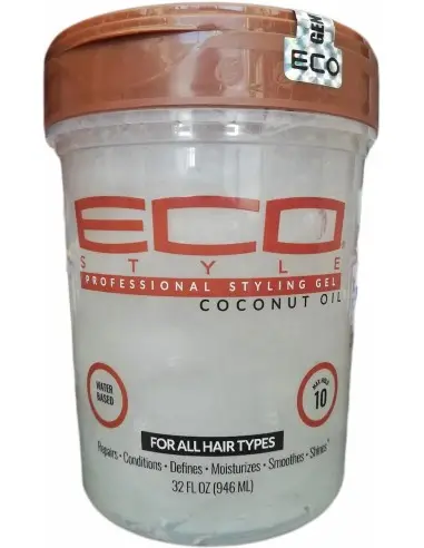 Τζελ μαλλιών με Έλαιο Καρύδας Eco Style 946ml 13541 Eco Style