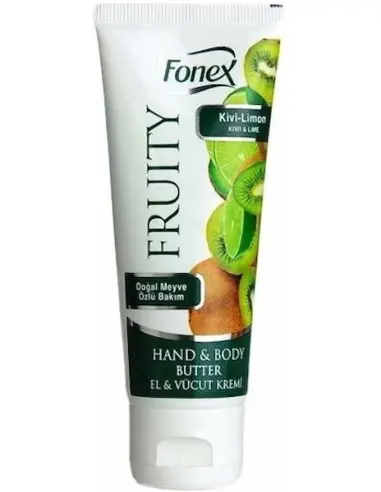 Fonex Fruity Hand & Body Butter Kiwi & Lime 75ml Disc-3462 Fonex Hand Creams €0.00 €0.00