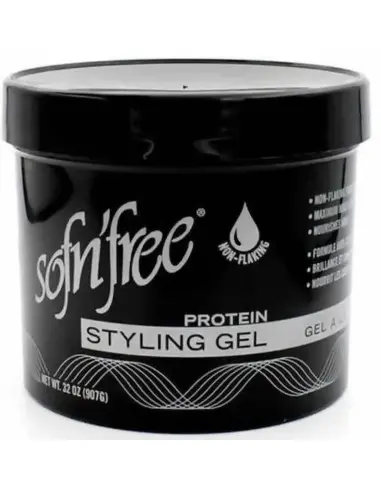 Styling Gel With Protein For Curly Hair Sofn Free 907gr 13583 Sofn Free Medium Gel €10.90 €8.79