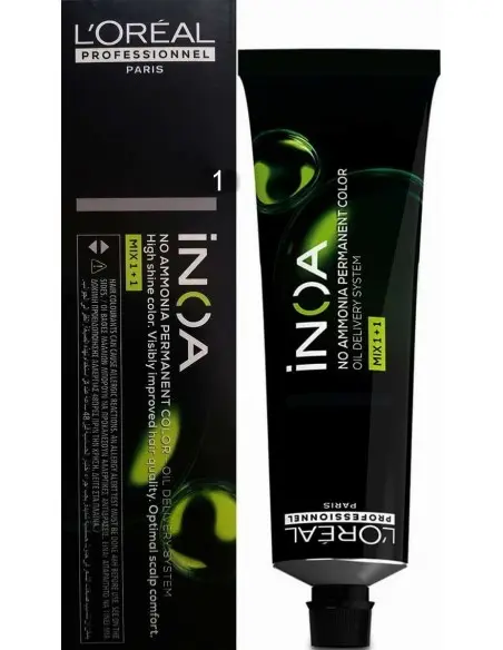 Hair Dye Inoa 1 New L'Oreal Professionnel 60ml 13611 L'Oreal Professionnel Pro Hair Dye Inoa HairDye €11.90 €9.60