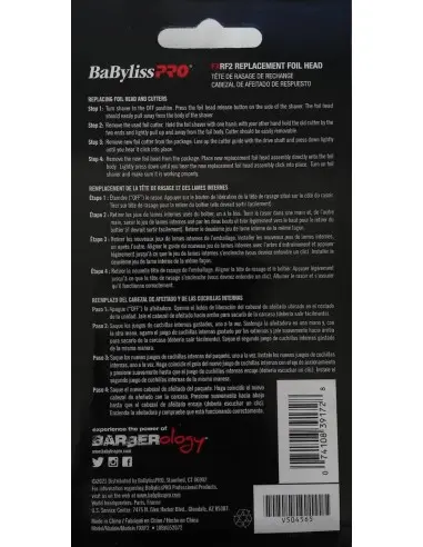 Babyliss Pro Replacement Foil Head Cutter FXRF2 For Shaver FOILFX02 Silver OfSt-13620 Babyliss Pro Fade-Shaver €34.90 €28.15