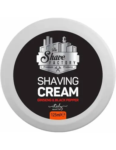 Κρέμα Ξυρίσματος Gingeng & Black Pepper Shave Factory 125ml 13623 Shave Factory