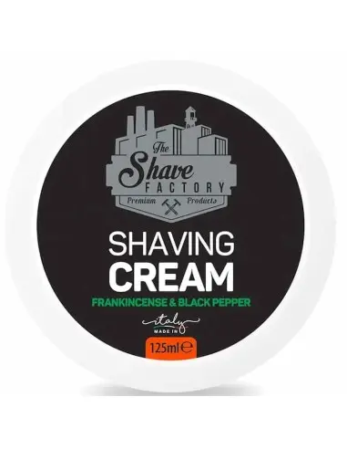 Κρέμα Ξυρίσματος Λιβάνι & Μαύρο Πιπέρι Shave Factory 125ml 13625 Shave Factory