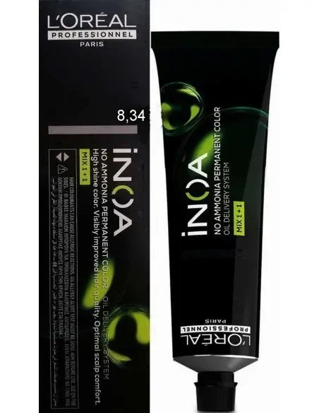 Βαφή Μαλλιών Inoa 8.34 New L'Oreal Professionnel 60ml 13633 L'Oreal Professionnel Pro Hair Dye