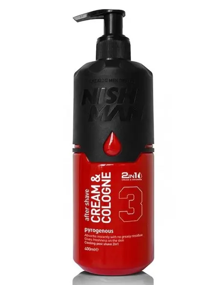 AfterShave Cream Cologne 2 in 1 Nishman Pyrogenous 400ml OfSt-13703 Nishman Creme Balm €10.00 €8.06