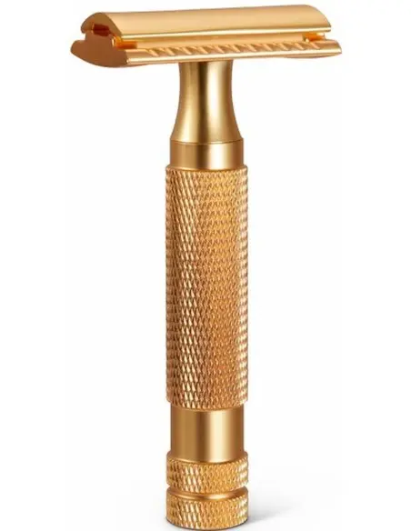Ξυριστική Μηχανή Ασφαλείας Κλειστού Τύπου 3 Τεμαχίων Dick Johnson Aiguise Χρυσή OfSt-13747 Dick Johnson