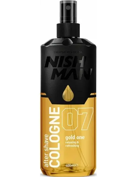 Aftershave Cologne Gold One No.07 Nishman 400ml OfSt-13783 Nishman Eau de Cologne - Aftershaves €11.00 €8.87