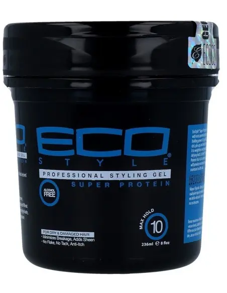 Hair Gel with Super Protein Max Hold 10 Eco Style 236ml 13791 Eco Style Strong Gel €5.60 €4.52