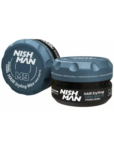 Hair Styling Wax Strong Hold Fibre Matte Nishman 100ml 13798 Nishman