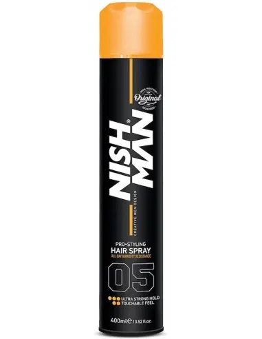 Ultra Strong Hold Hairspray Pro Styling Nishman No.05 400ml 13845 Nishman