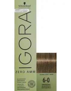 Permanent Hair Dye Igora Zero Ammonia Schwarzkopf Professional 6-0 Dark Blonde 60ml 13869 Schwarzkopf Pro Hair Dye Schwarzkop...