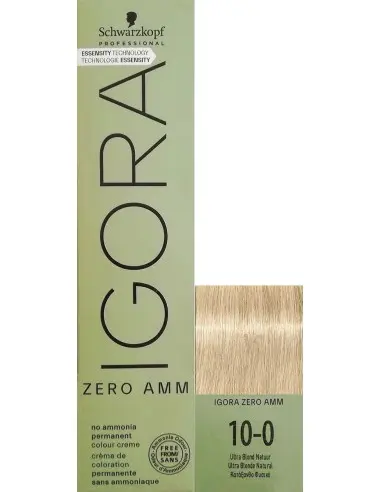 Permanent Hair Dye Igora Zero Ammonia Schwarzkopf Professional 10-0 Ultra Light Blonde 60ml 13873 Schwarzkopf Pro Hair Dye Sc...