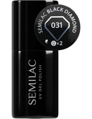 Ημιμόνιμο Βερνίκι Νυχιών Semilac 031 Diamond Black 7ml 13880 Semilac