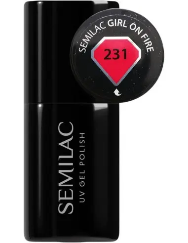 Ημιμόνιμο Βερνίκι Νυχιών Semilac 231 Girl on Fire 7ml 13891 Semilac