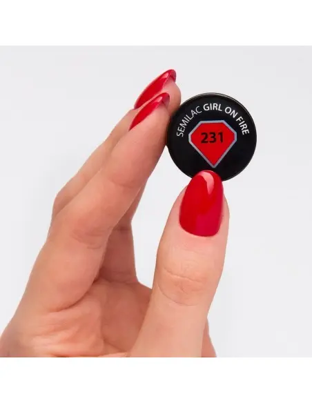 UV Gel Polish 231 Girl on Fire Semilac 7ml OfSt-13891 Semilac Semilac HyBrids €9.90 €7.98