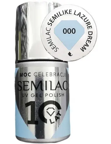 UV Gel Polish 000 Semilike Lazure Dream Semilac 7ml 13904 Semilac Semilac HyBrids €9.90 €7.98