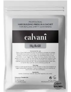 Hair Building Fibers Light Brown Refill Calvani 28gr 13954 Calvani Hair Building Fibers Calvani Hair Fibers €29.90 €24.11
