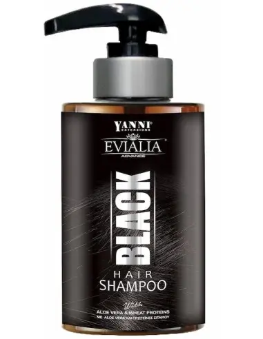 Σαμπουάν Μαλλιών Με Μαύρο Χρώμα Evialia 300ml 12229 Yanni Extensions