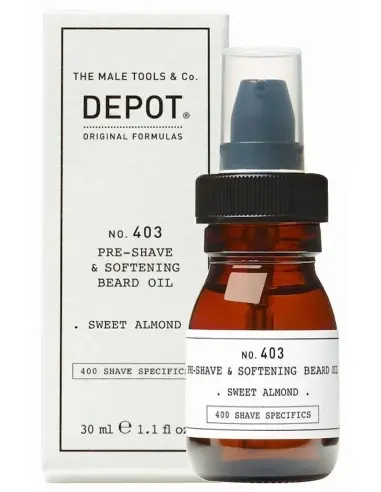 Pre-Shave & Softening Beard Oil No403 Depot 30ml 14159 Depot - The Male Tools & Co.