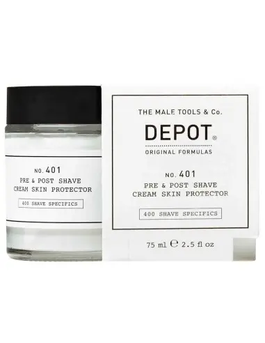 Pre & Post Shave Cream Skin Protector No401 Depot 75ml 14160 Depot - The Male Tools & Co. Pre Shave Cream €18.90 -10%€15.24