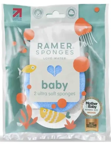 Ultra Soft Baby Sponge Ramer Sponges 2pcs 11585 Ramer Sponges Bath Accessories €4.50 €3.63