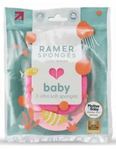 Ultra Soft Baby Sponge Ramer Fuchsia-Pink 2pcs 11586 Ramer Sponges Bath Accessories €4.50 €3.63