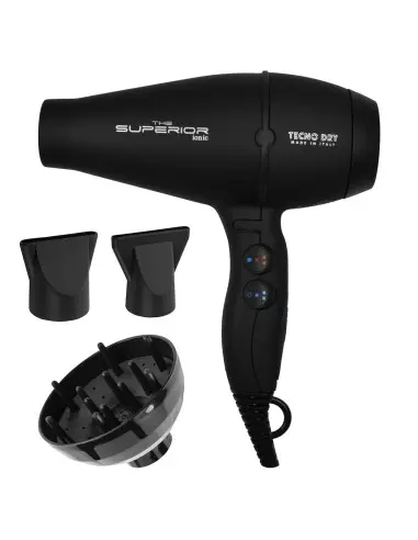 Tecno Dry Hair Dryer The Superior Black Ultra Ionic Line 2650w 14315 Tecno Dry Hair Dryers €99.90 €80.56