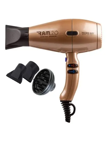 Tecno Dry Hair Dryer Ram 2.0 Champagne Brushless Line 2500w 14320 Tecno Dry Hair Dryers €139.90 €112.82