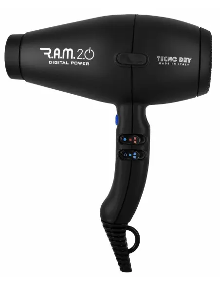 Tecno Dry Πιστολάκι Μαλλιών Ram 2.0 Black Brushless Line 2500w Base-ZA-14321 Tecno Dry