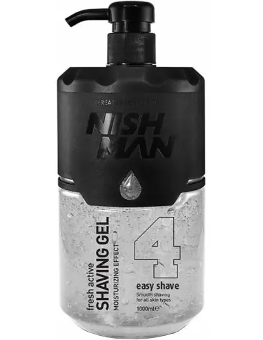 Gel ξυρίσματος Easy Shave Clear 4 Nishman Fresh Active 1000ml 14392 Nishman