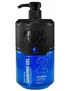 Shaving Gel 2 Fresh Active Rasiergel Energizing NishMan 1000ml OfSt-14393 Nishman Shaving €14.90 €12.02