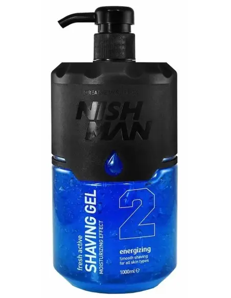 Shaving Gel 2 Fresh Active Rasiergel Energizing NishMan 1000ml OfSt-14393 Nishman Shaving €14.90 €12.02