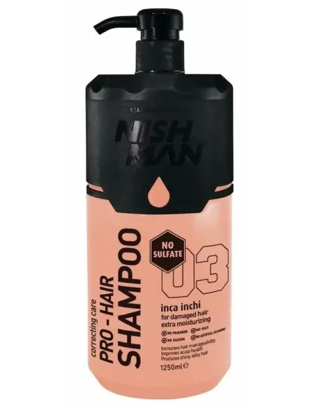 Shampoo Inca Inchi 03 Sulfate Silicon Paraben Free NishMan 1250ml 14394 Nishman Tired €14.90 €12.02