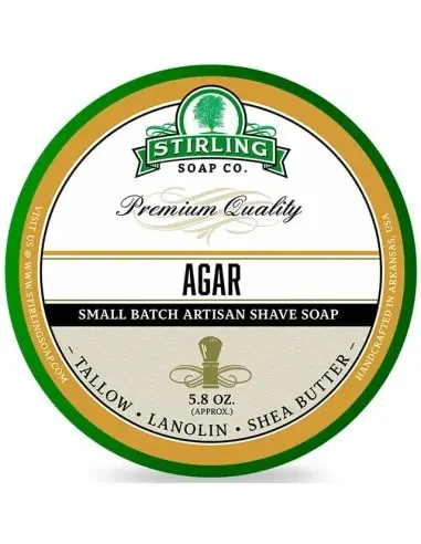 Shaving Soap Agar Stirling 170ml 14422 Stirling Artisan Shaving Soap €19.00 €15.32