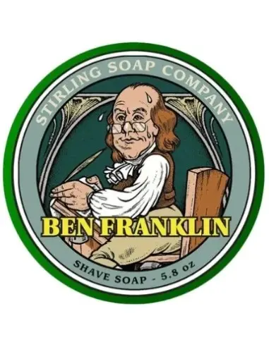 Shaving Soap Ben Franklin Stirling 170ml 14432 Stirling Artisan Shaving Soap €19.00 €15.32