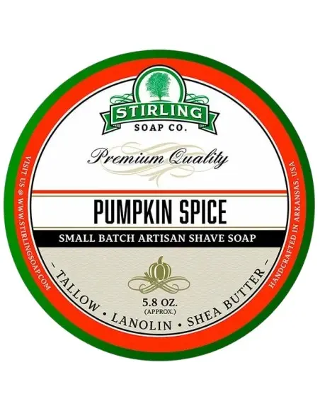 Shaving Soap Pumpkin Spice Stirling 170ml OfSt-14434 Stirling Artisan Shaving Soap €19.00 €15.32