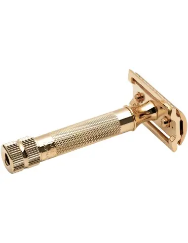 Merkur 34G Ξυριστική Μηχανή Ασφαλείας Κλειστού Τύπου Δύο Τεμαχίων Χρυσή OfSt-0874 Merkur