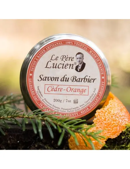 Σαπούνι Ξυρίσματος Κέδρος - Πορτοκάλι Le Pere Lucien 200gr 12464 Le pere Lucien