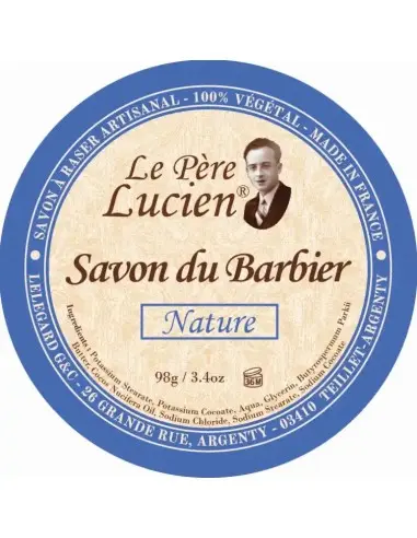 Barber's Soap Refill Nature Le Pere Lucien 98gr 14539 Le pere Lucien Traditional Shaving Soaps €15.90 €12.82