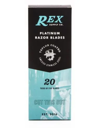 Platinum Double Edge Razor Blades Rex 20 Packs Of Five Blades OfSt-14645 Rex Supply Co Razor Blades €32.90 €26.53