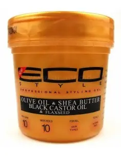 Gold Olive Oil & Shea Butter & Black Castor Oil Gel Eco Style 473ml 14660 Eco Style Strong Gel €11.90 €9.60