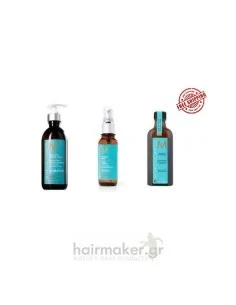 Moroccanoil Hydrating Styling Cream 300ml & Glimmer Shine Spray 50ml & Oil Treatment 100ml