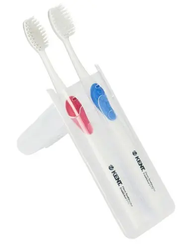 Two Medium Toothbrushes In Travel Case Kent Brushes 14735 Kent Brushes Toothbrushes €6.14 €4.95