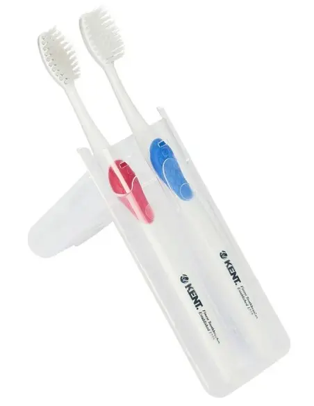 Two Medium Toothbrushes In Travel Case Kent Brushes 14735 Kent Brushes Toothbrushes €6.14 €4.95