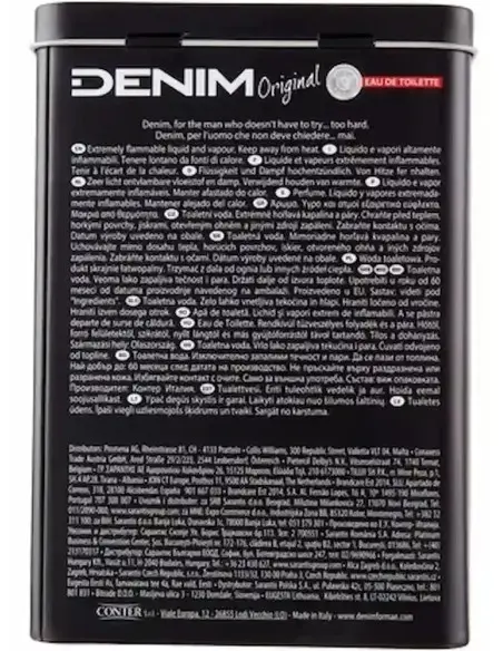 Original Eau De Toilette Denim Metal Box 100ml 14744 Denim